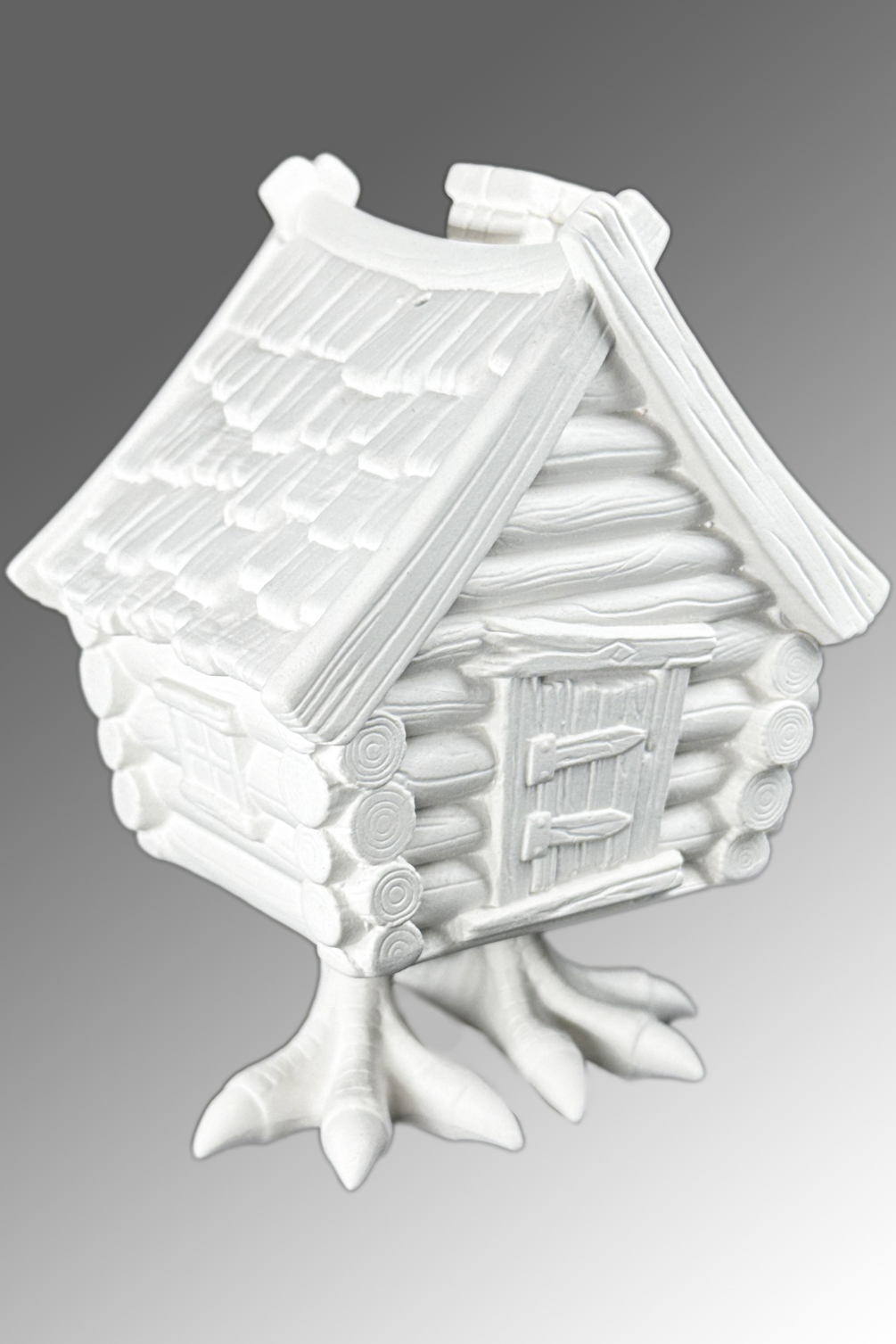 Фарфоровая елочная игрушка Избушка 11 см  ЗВФ-И